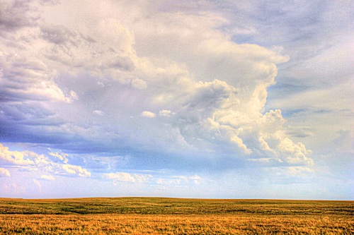 [clouds and prairie, SD]